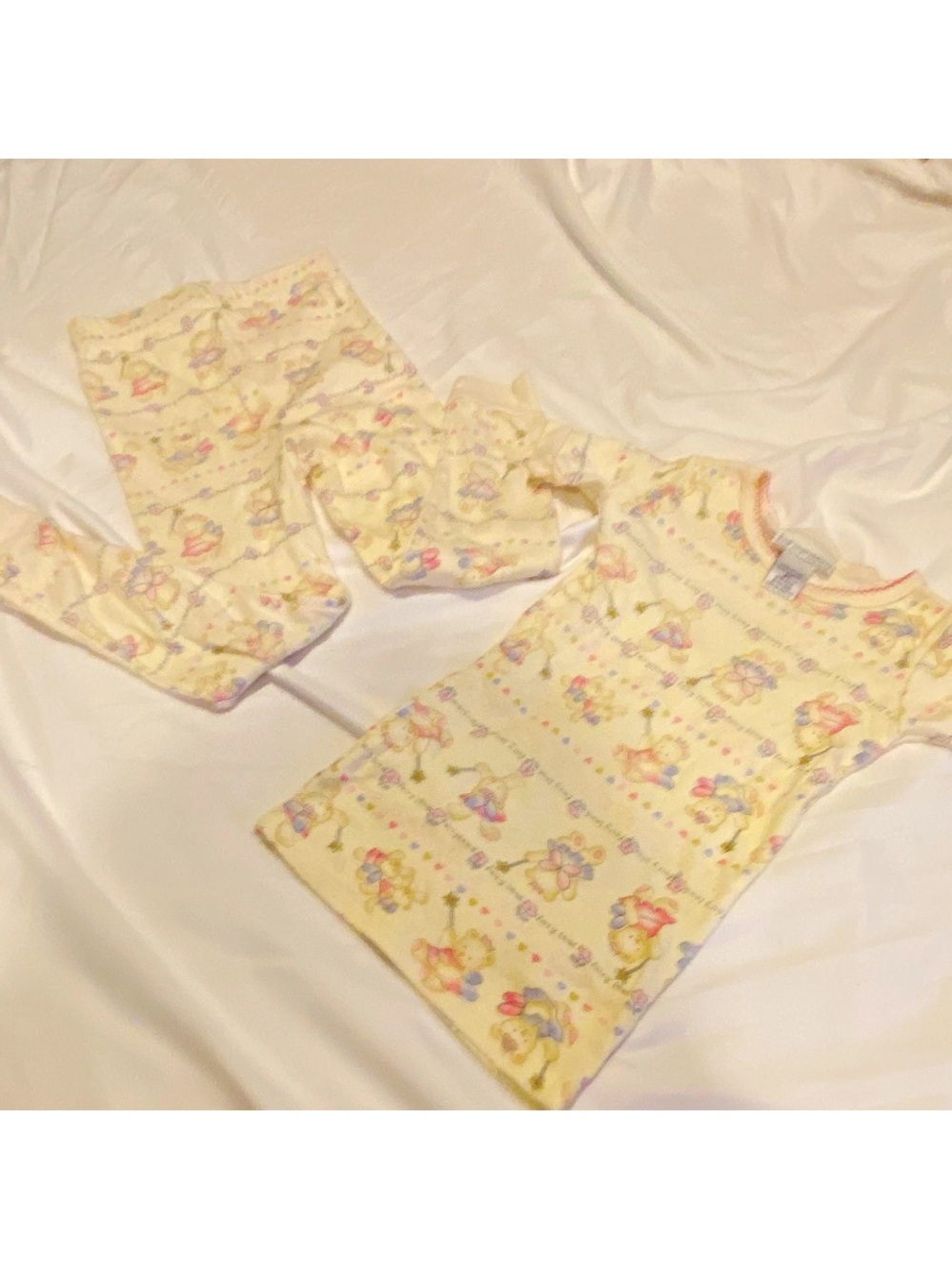 First Impressions Cream Floral Character Pajama Set